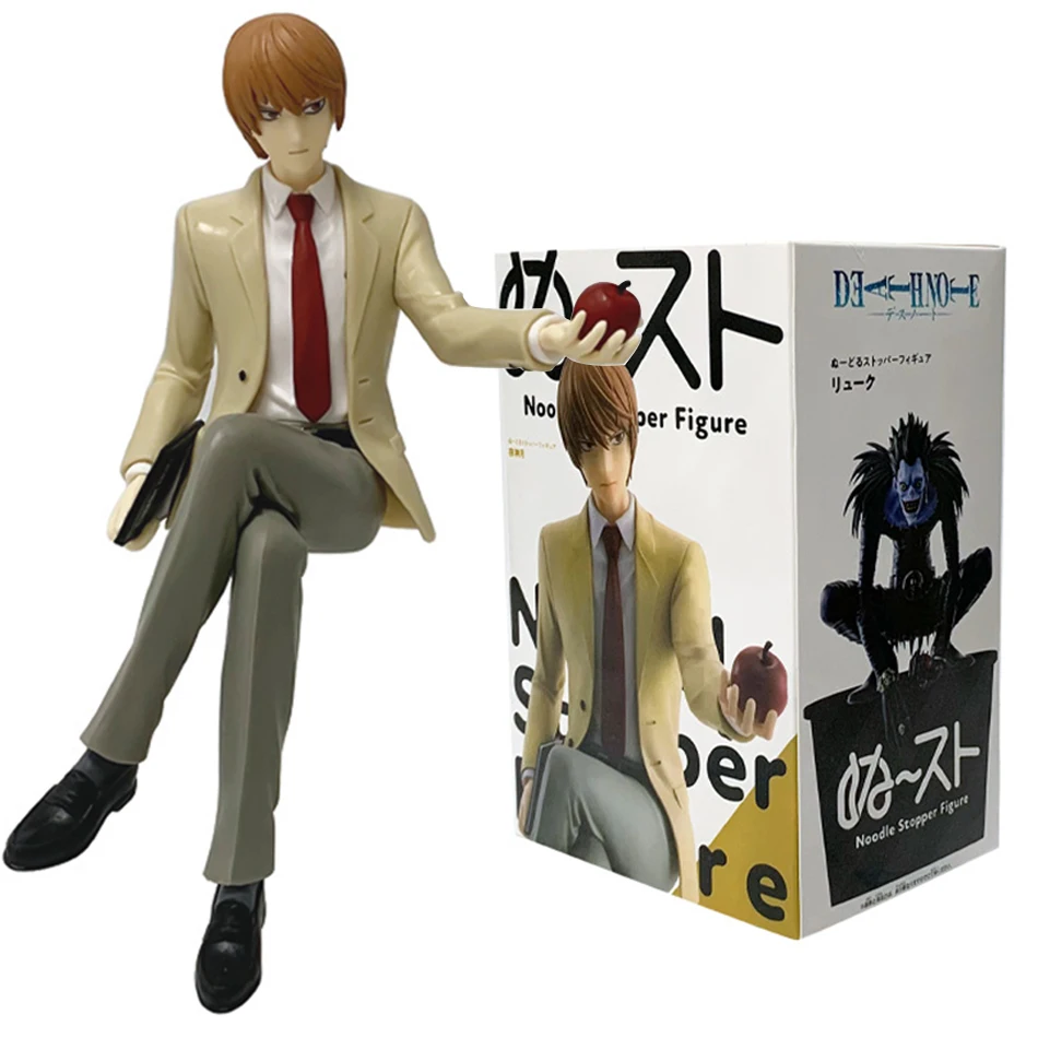12-16cm Anime Death Note Ryuk Yagami Light  Noodle Stopper Prize Figure Holding Apple PVC Model Fans Collectible Figurine view 4