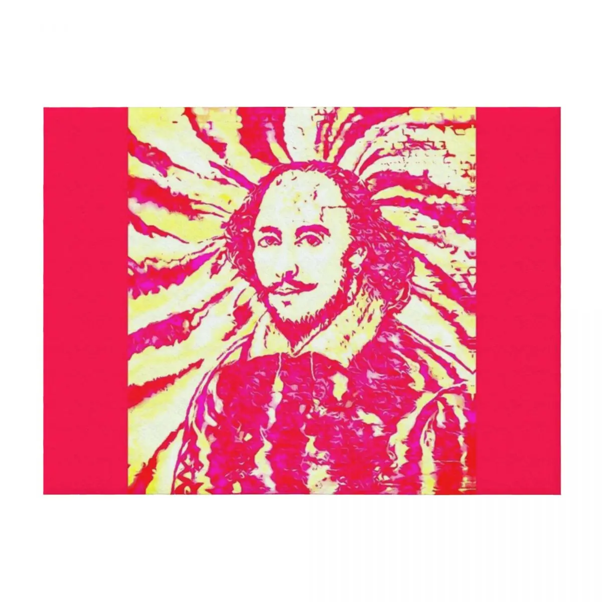 

William Shakespeare Street Art Style Throw Blanket Travel Soft blankets and throws Sofa Throw Blankets