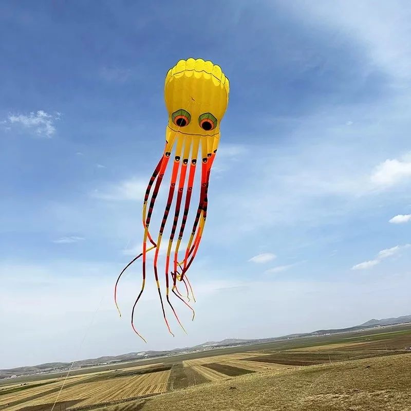 Free Shipping 15m octopus kites flying for adults kites inflatable toys professional kite Air bounce Outdoor play soft kites fun