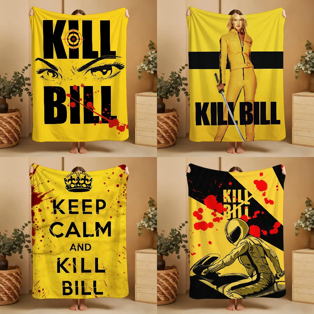 Adventure Movie K-Kill Bill Blanket Throw Super Cosy Plush Living Room Sofa Couch Childish Birthday Gifts