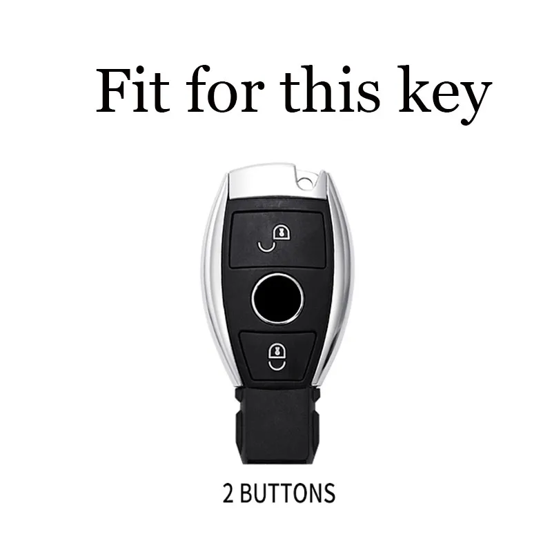 2 Buttons For Mercedes Benz A B G R Class GLA GLK W176 W204 W251 W463 Soft TPU Car Remote Key Case Cover Fob Accessories