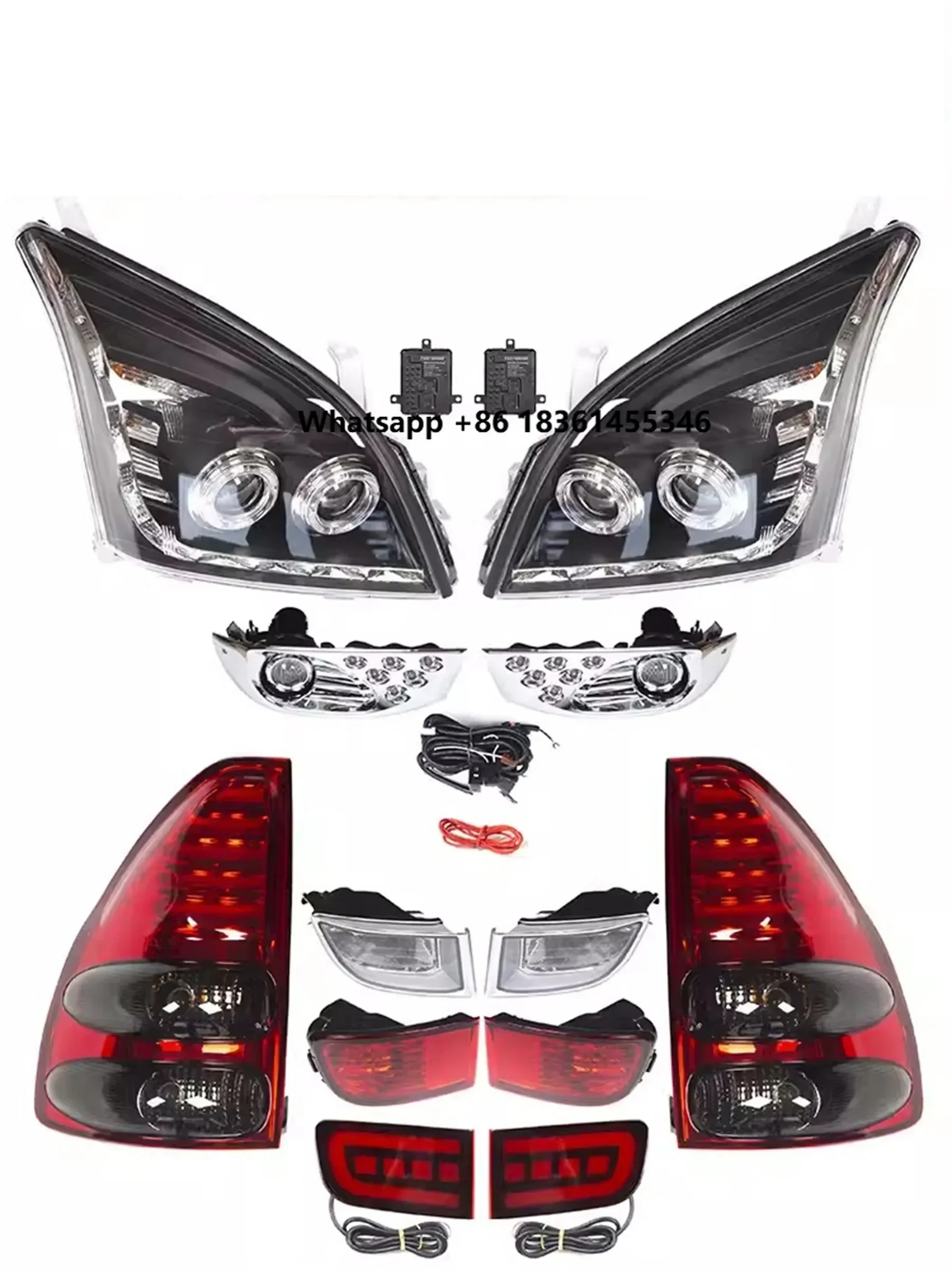 

Фары и задние фонари для Land Cruiser Prado LC120 03-09, противотуманные фары, стоп-сигналы, указатели поворота