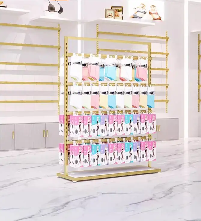 

Landing Island Double-sided Clothing Store Underwear Display Shelf, Women's Clothing Store Display Shelf