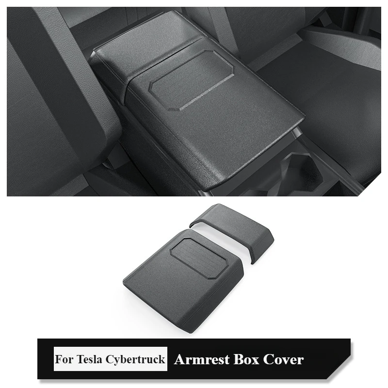 Tesla Cybertruck 2024-2025 용 자동차 팔걸이 상자 센터 콘솔 자동차 팔걸이 쿠션 TPE 자동차 팔걸이 패드 커버 Accessorie 교체 썸네일 2