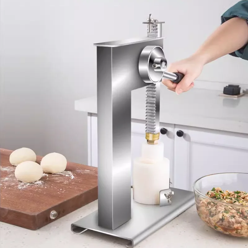 Hand Operated Stainless Steel Steamed Stuffed Bun Maker Machine Manual Baozi Machine Momo Making Machine Bun Forming Machine