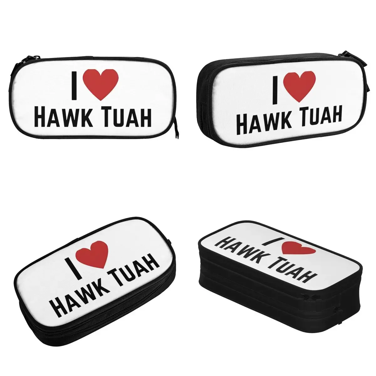 Lovely Hawk Tuah Spit On That Thang Pencil Cases Funny Pencilcases Pen Holder for Girl Boy Bag School Supplies Gifts Stationery