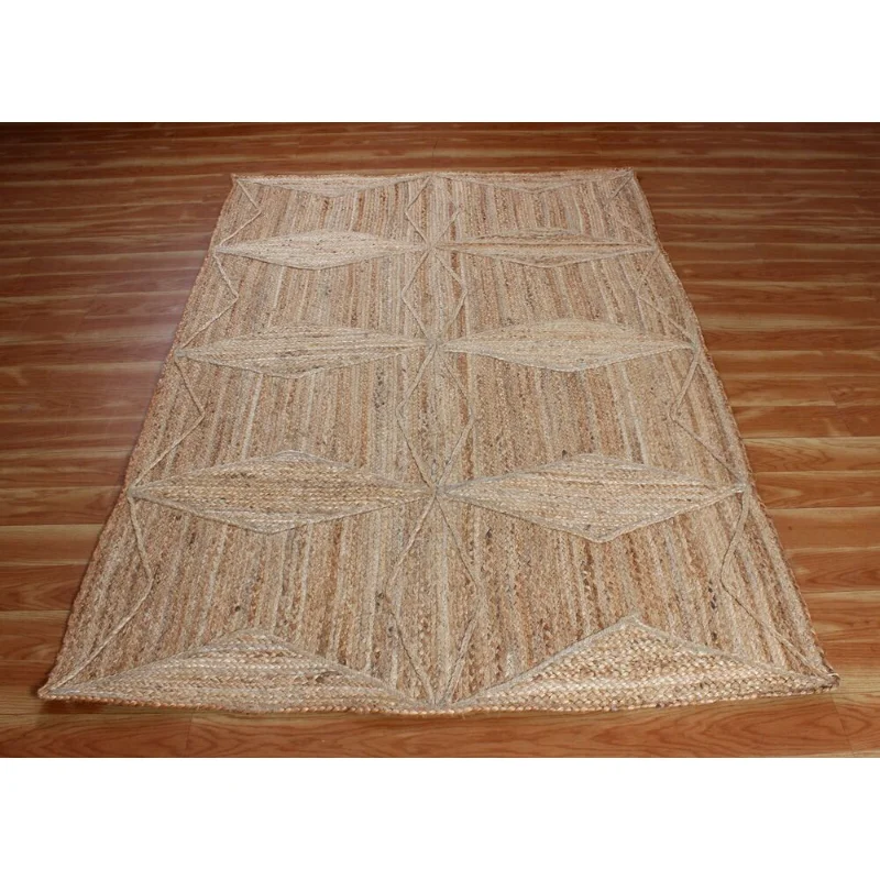 

Hand Braided Jute Rug Indian Bedroom Rug Living Room Beige Carpets 8x10 9x12 Ft