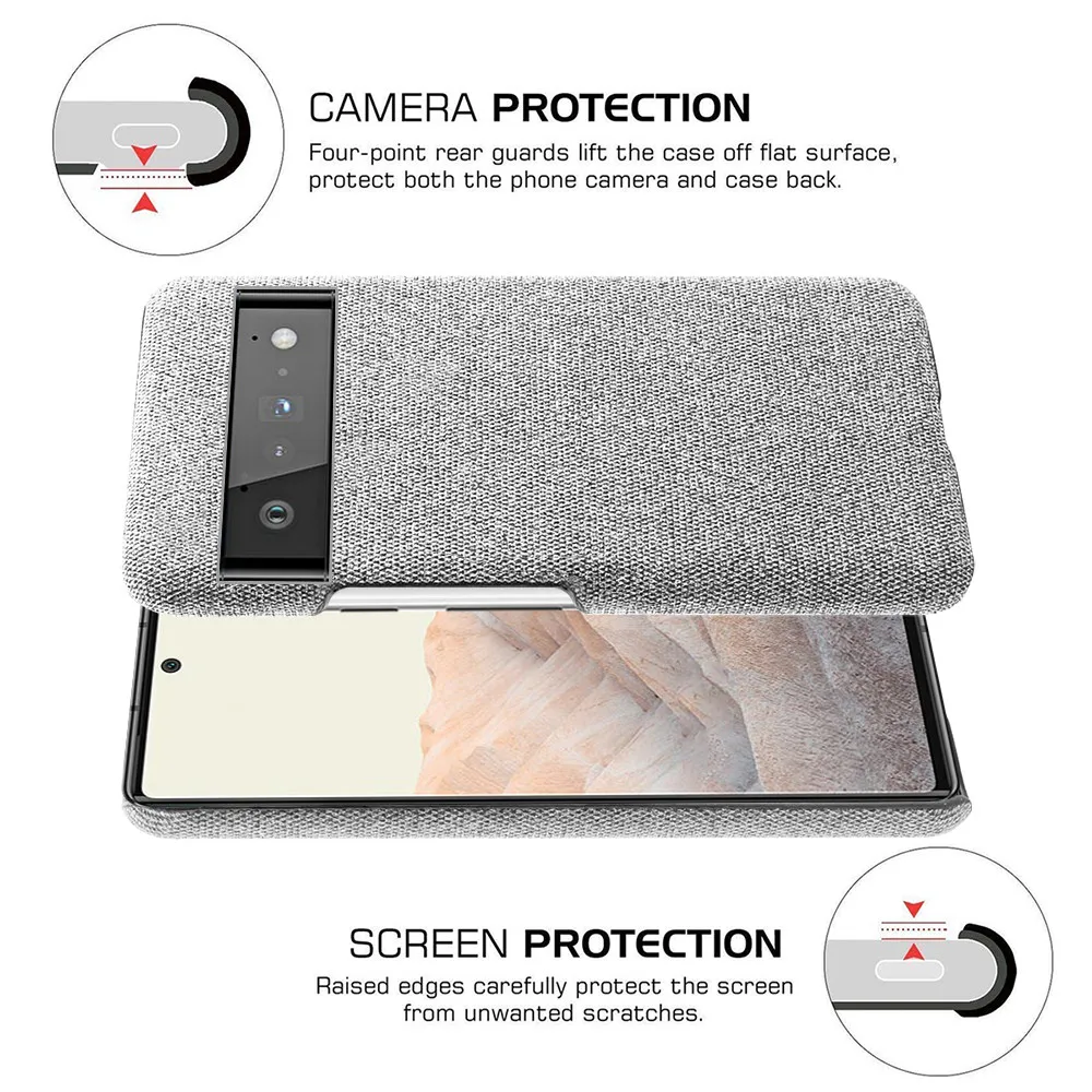 Pixel 6 Case For Google Pixel 6  Pro 6pro 7 7A  Case Cloth Texture Fit Phone Cover For Pixel 6