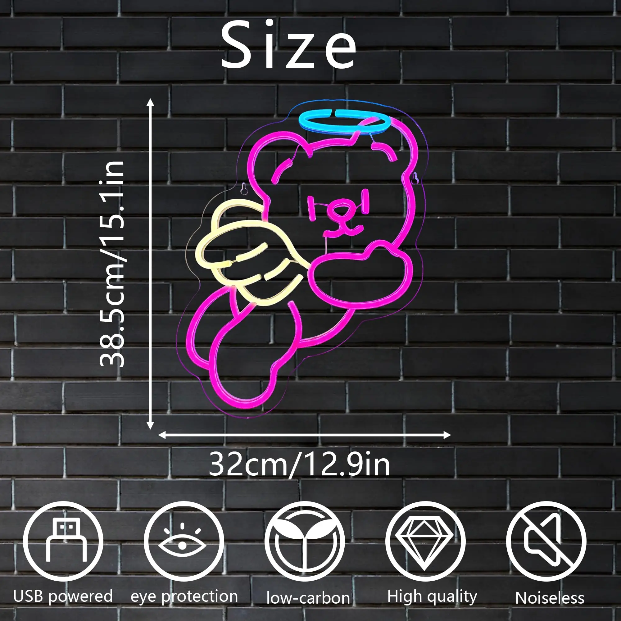 Cute Bear Neon Sign, Koala LED Wall Decor, Neon Animal Game Room, Man Cave Decor, Custom Room Bar, Wedding Party, Birthday Gifts