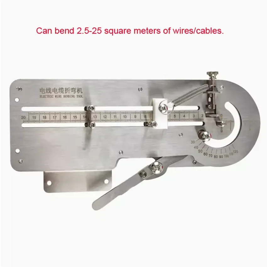 

Manual Small Wire and Cable Bending Machine Electric Wire Bending Tool Iron Wire Copper DIY Bender 2.5-25MM