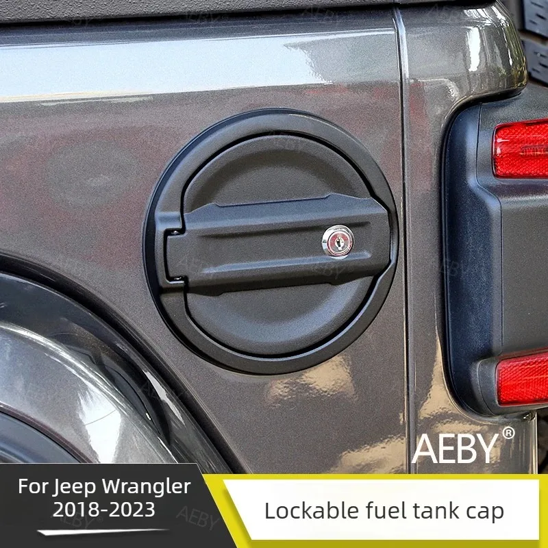 For Jeep Wrangler 2018-2023 Anti-corrosion fuel tank cap,Fuel door cover,Refueling outer protective shell,Car accessories - view 3