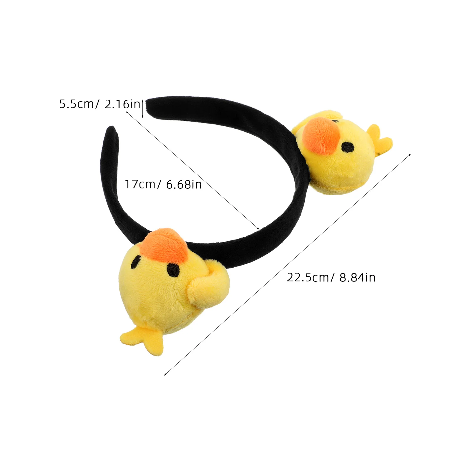 1pc 漫画ヘアクリップかわいい黄色のアヒル動物ヘッドバンド洗顔メイクスパスキンケアシャワー女の子女性かわいい髪