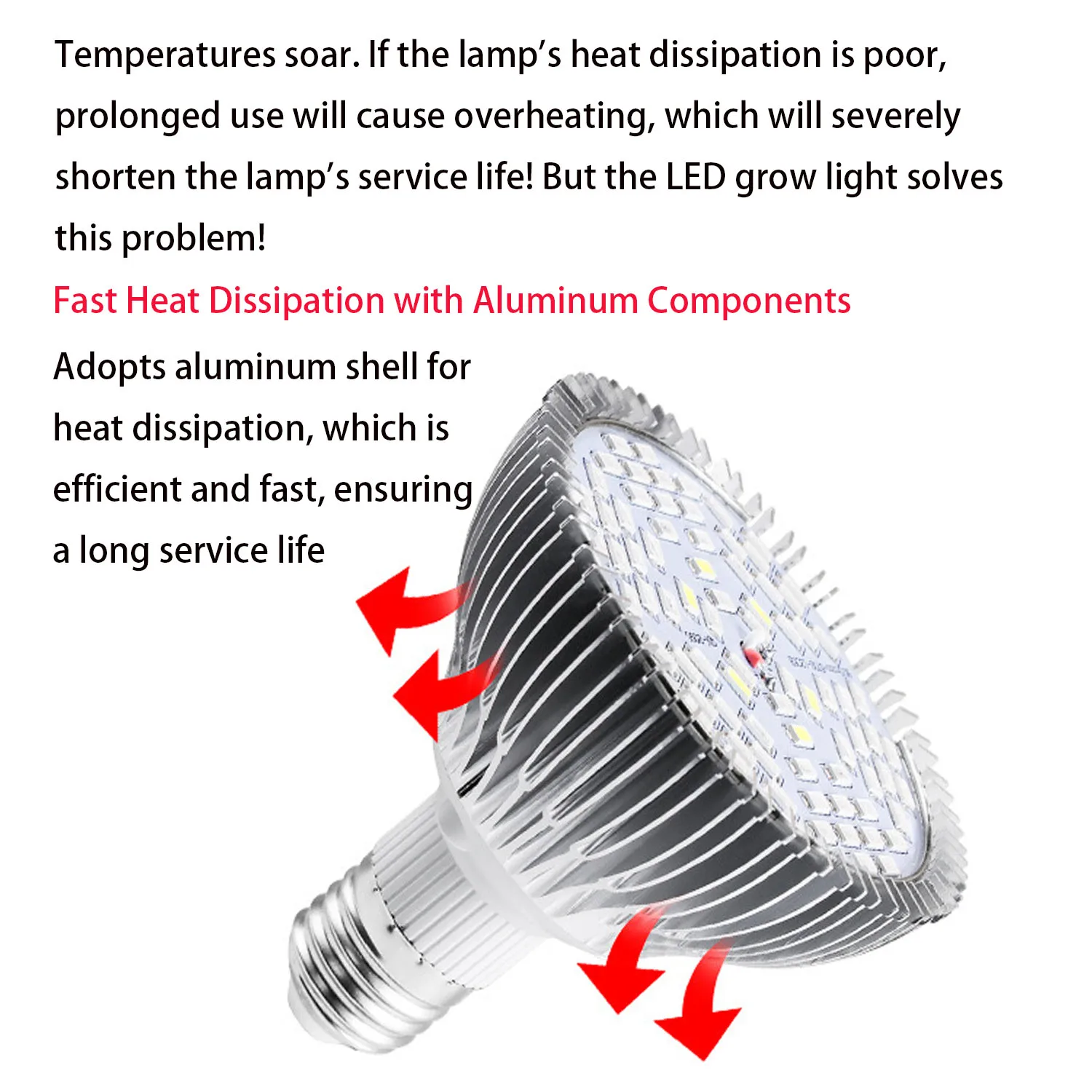 50/80/100/150 واط فيتو مصباح الطيف الكامل LED تنمو ضوء E27 أضواء النباتات Fitolamp للشتلات الداخلية زهرة تنمو خيمة GrowBox