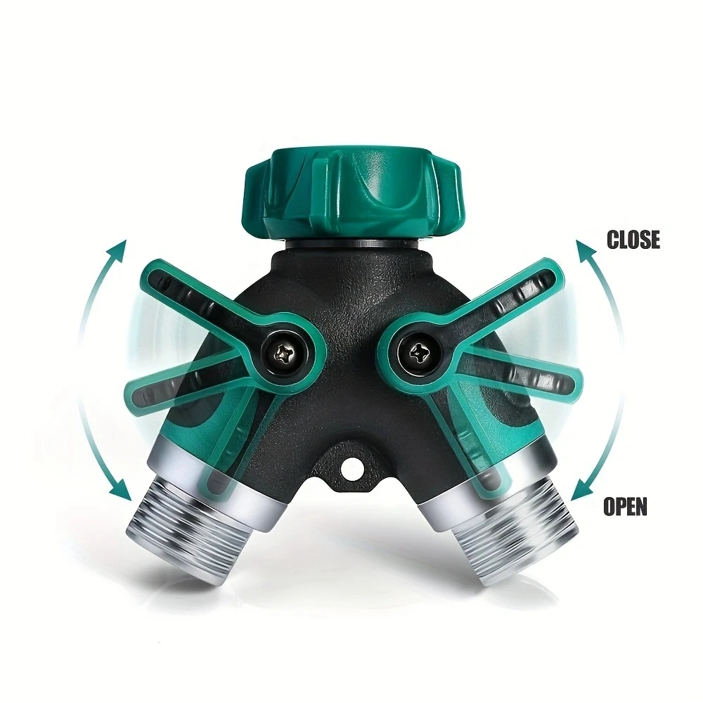 3/4" 4-Wege-2-Wege-Schlauchanschluss Splitter Garten Wasser Splitter Wasserhahn Adapter Schlauch Absperrventil für Hausgarten – Detail 6