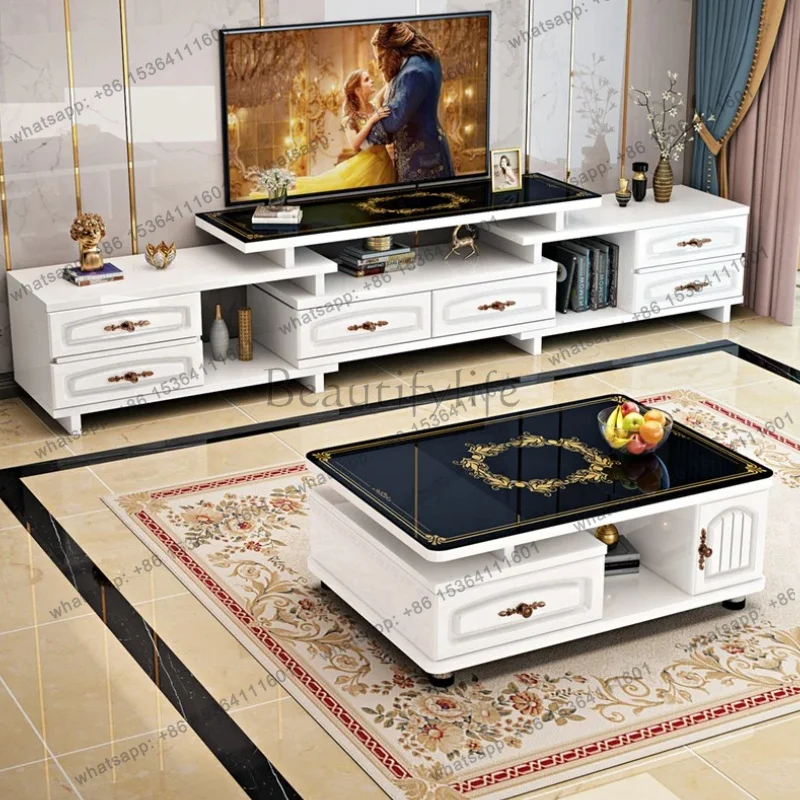 FG Designer Storage Tv Table Organizer Universal Wood Drawers Filing Luxury Tv Stands Display Muebles Para Tv Trendy Furniture