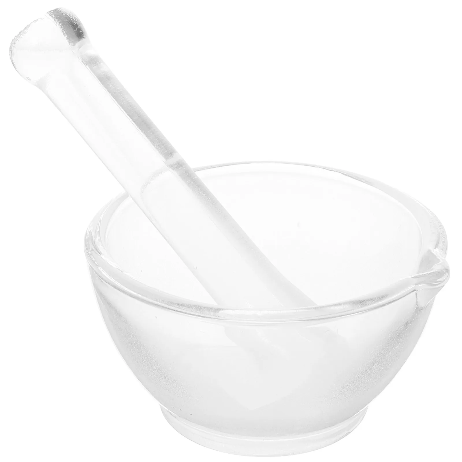 

1Set Medicine Pestle Set Glass Crush Pot Household Grinding Bowl Comfortable Hold Pills Chemical Lab Tool Medicine Masher
