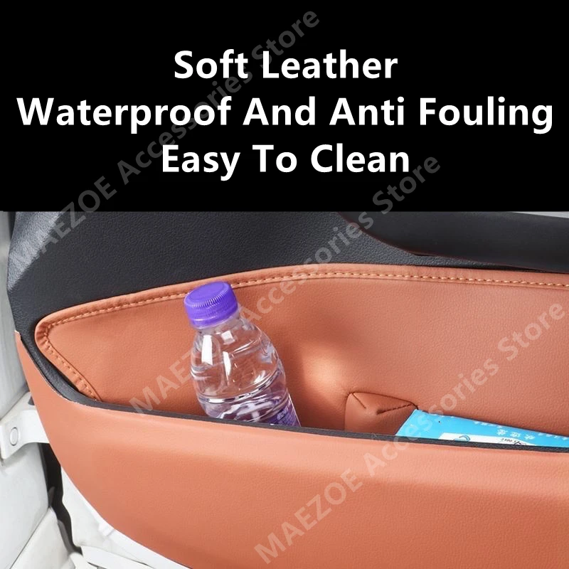 For MERCEDES-BENZ GLC 22-24 X254 Leather Door Slot Storage Pocket,Car Interior Decoration Modification Accessories Refit