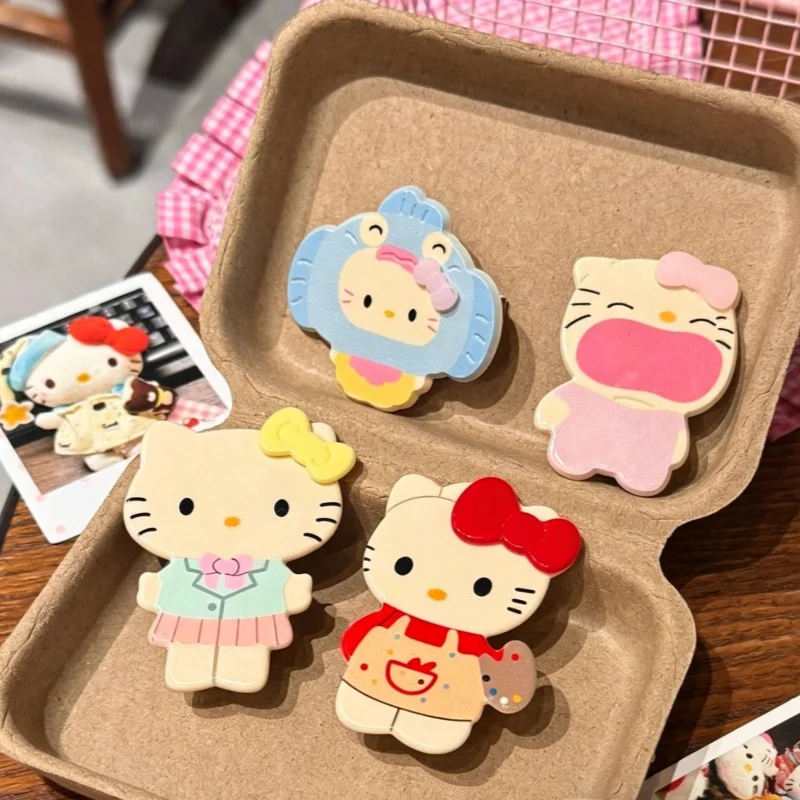 New Model Sanrio Hello Kitty Girly Style Hair Clip for Bangs Comfortable To Wear Backpack Doll Decoration Girls Birthdays Gift