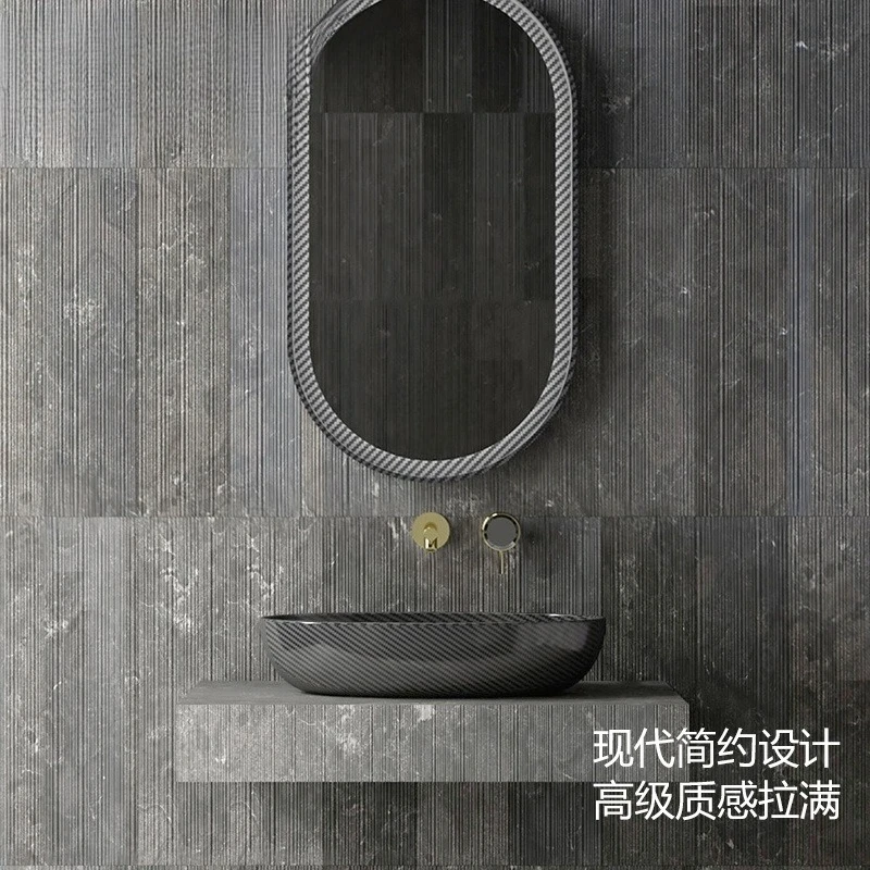 

Carbon Fiber Basin Wash Basin Hotel Villa Internet Celebrity Countertop Basin