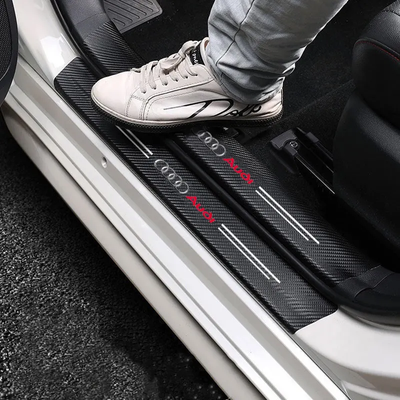 Car Sticker Anti Scratch Door Sill Protector Waterproof For Audi a1 q3 a6 c6 a6 c8 a3 8l q7 a6 c5 tt mk2 a4 b5 a6 c7 Accessories