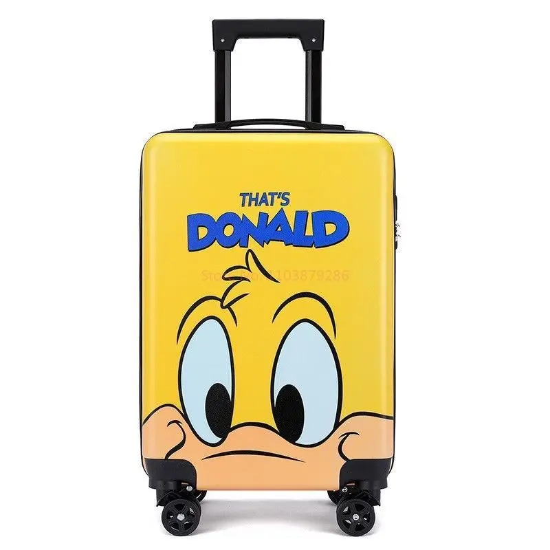 New Disney Mickey Mouse 20inch Kid Cartoon Travel Suitcase On Wheels Cute Trolley Luggage Children Lovely Cabin Rolling Luggage