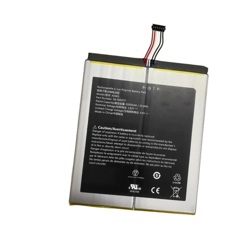 New 58-000377 3.83V 6500mAh High Quality Battery for Amazon HD 10 HD10 A0465 58-000377 58-000187 Battery