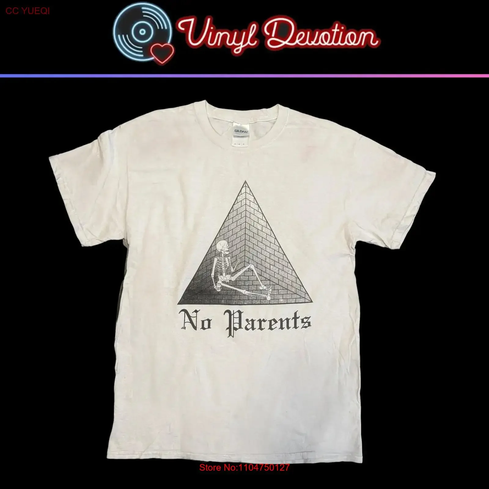 No Parents Band May The Thirst Be With You White T Shirt Size M vintage Washed Comfortable homme Unisex Stylish