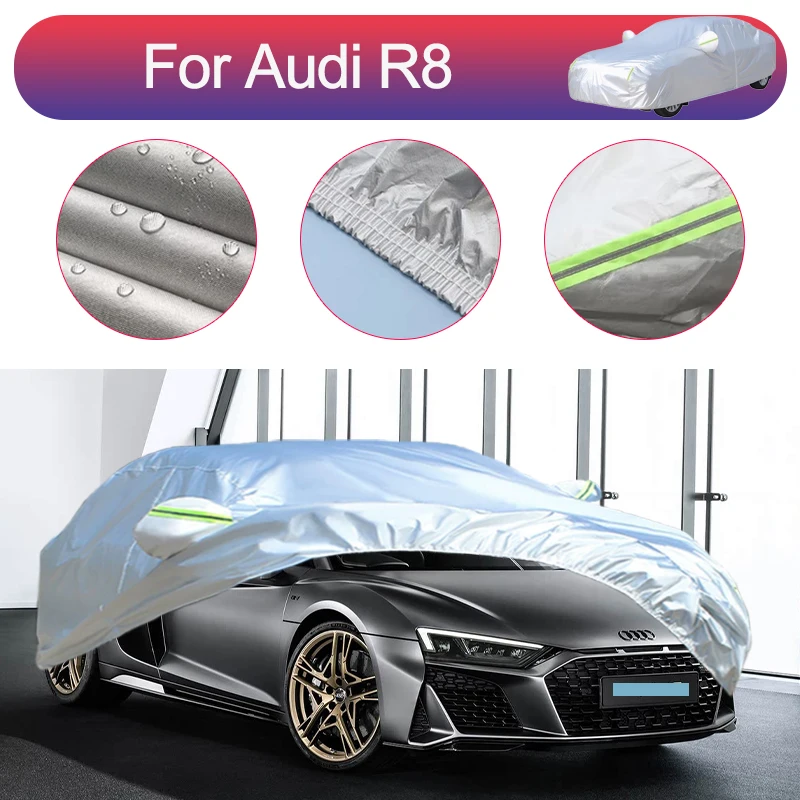 

For Audi R8 Outdoor Protection Full Car Covers Snow Cover Sunshade Waterproof Dustproof Exterior Car Accessories