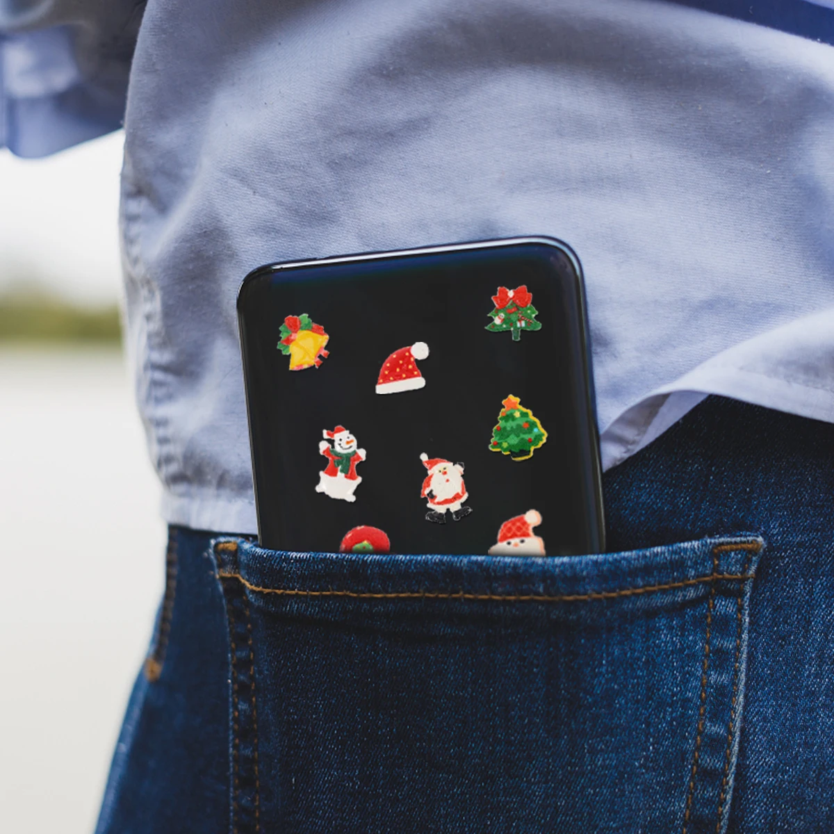 30 Uds. De accesorios para funda de teléfono de muñeco de nieve, dijes de resina hechos a mano de Navidad para joyería, proyectos de manualidades DIY, decoraciones para fiestas