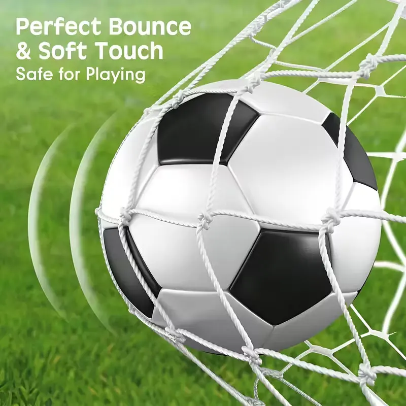 Competition Black and White Soccer Ball Size 5, Wear-Resistant and Non-Slip, Specialized Ball for Adult Training, Classic Black and White Soccer Ball, Specialized Ball for Training and Competition, Waterproof and Wear-Resistant Soccer Ball - Suitable for Various Field Conditions
