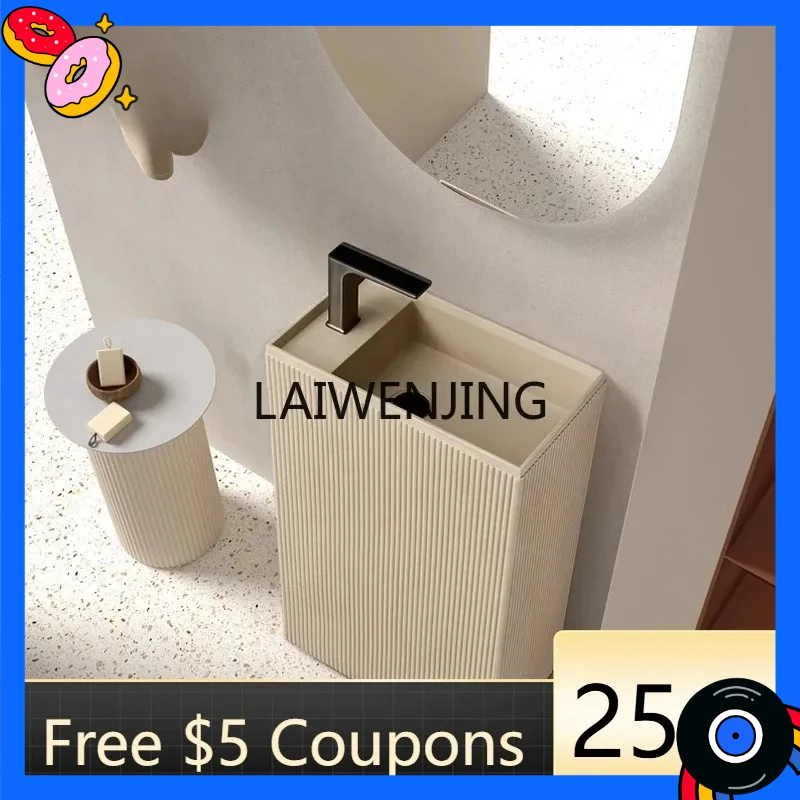 

Умывальник O2-9 колонного типа для балкона/ванной комнаты, квадратный, из камня, вертикальный умывальник