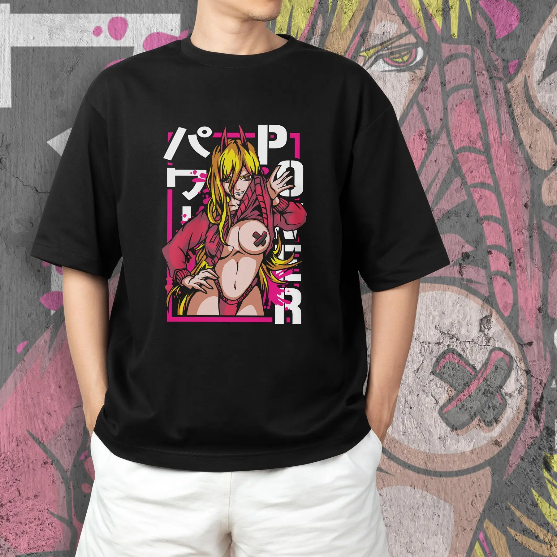 T-shirt with Chainsaw Man print - Power SE