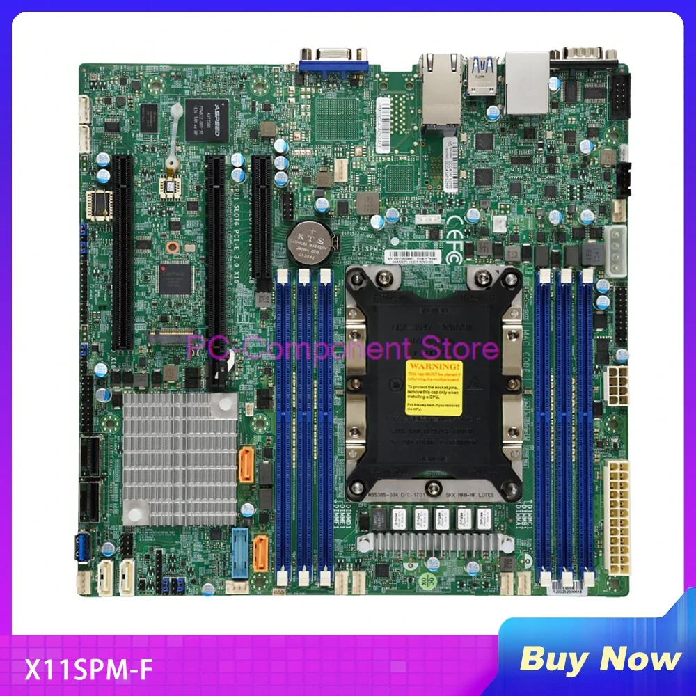 

Материнская плата X11SPM-F для Supermicro Single Server C621 MicroATX GbE LAN SATA3 (6 Гбит/с) DDR4 LGA-3647