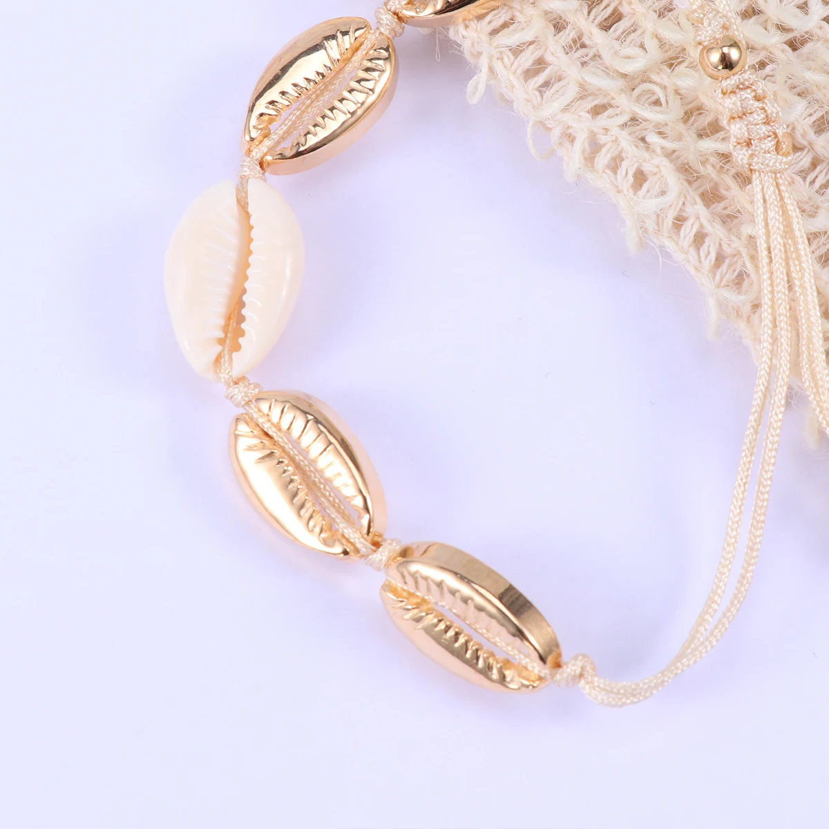 

2pcs Shell Bracelet Seashell Choker Women Necklace 2 Shell Bracelet Pcs Women Jewelry Durable Elegant Gifts Necklace