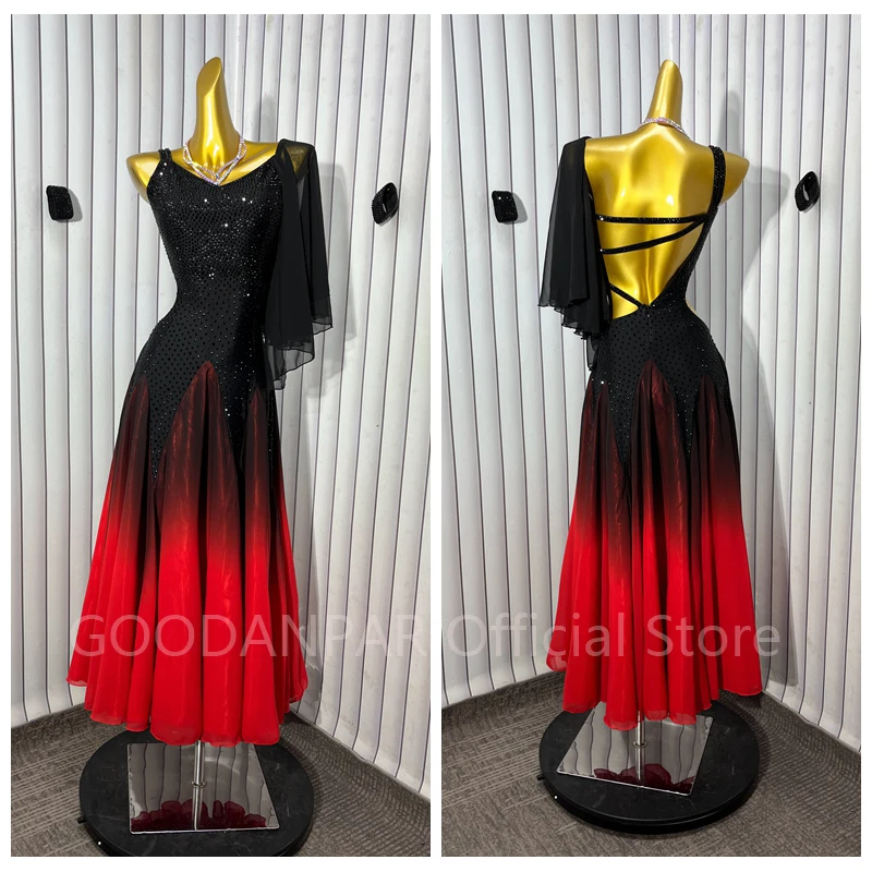 

2025 Standard Ballroom Dance Dress Women Girls Ballroom Dance Competition Dresses Dance Costumes Waltz Dress American smooth