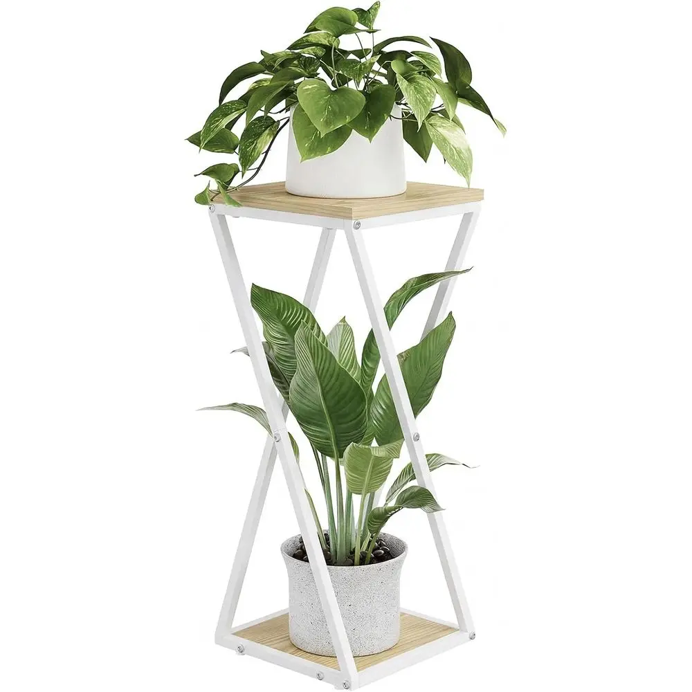 

Высокая многоярусная подставка для растений, деревянный столик для растений, прочная металлическая подставка для цветов для дома и офиса
