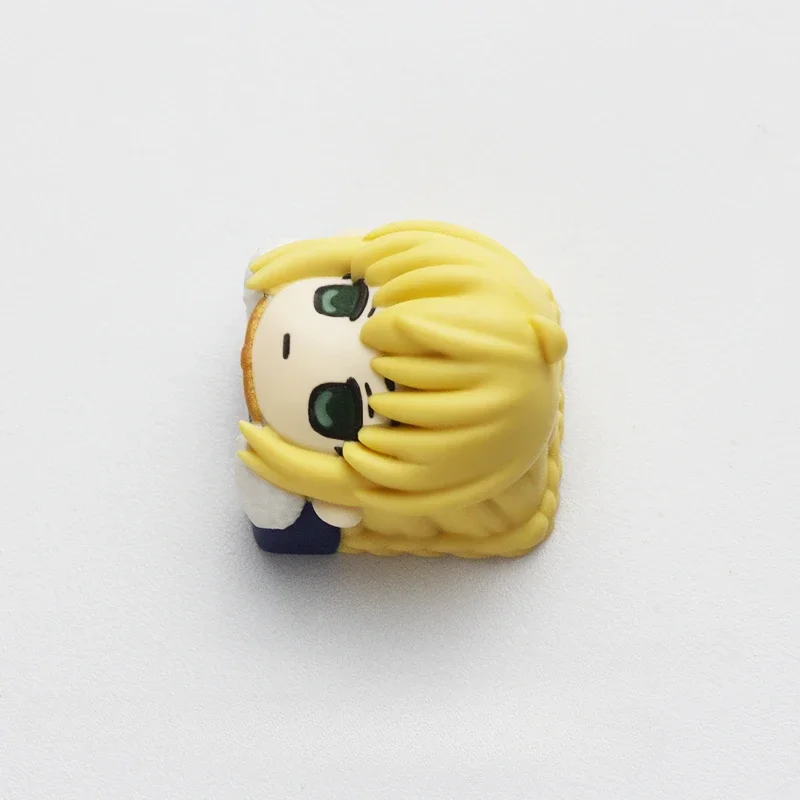 Cute Altria King Anime Theme Keycap Resin Custom DIY Handmade Gaming Cartoon Art Key Caps for Mechanical Keyboard Gamer Gifts