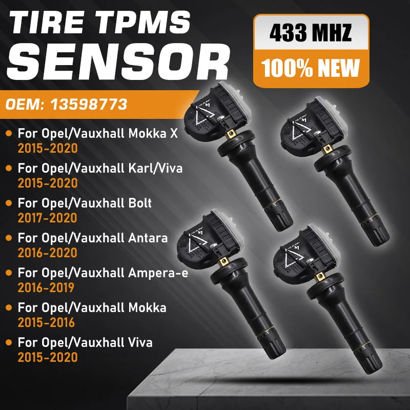 

Car Parts For Opel/Vauxhall Mokka X 2015-2020 Karl/Viva 2015-2020 Bolt/Ampera-e 2016-2020 TPMS Sensor Tire Pressure Monitor