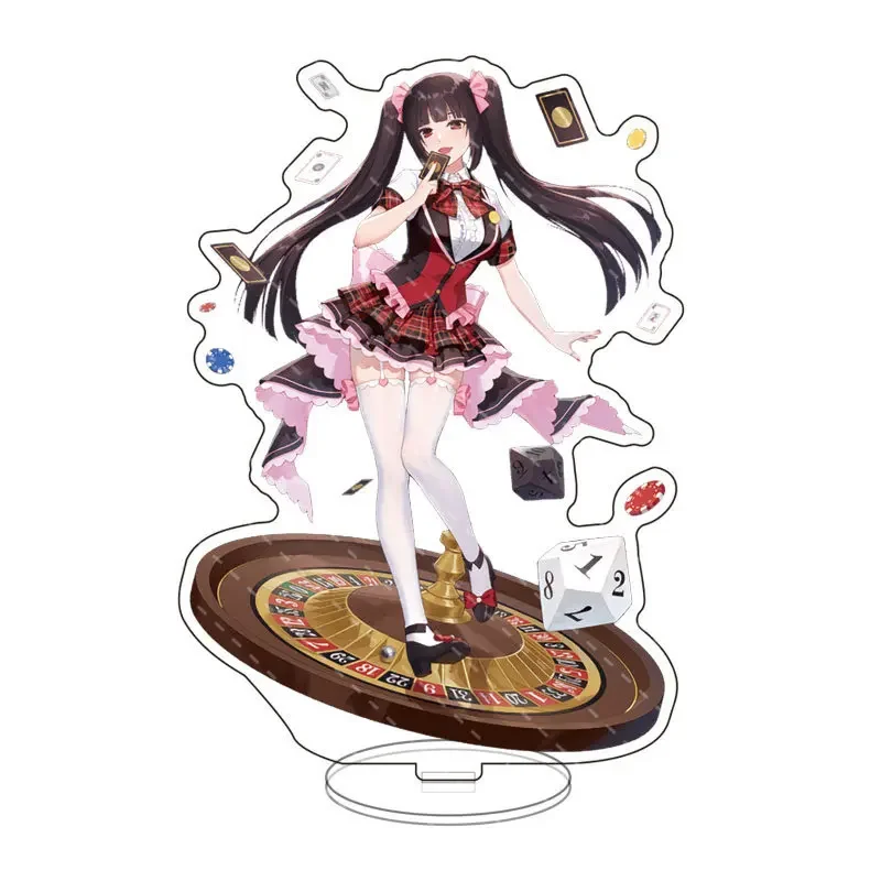 Japan Anime Kakegurui Cosplay Stand Model Plate Jabami Yumeko Saotome Meari Acrylic Figures Standee Display Bedroom Desk Decor