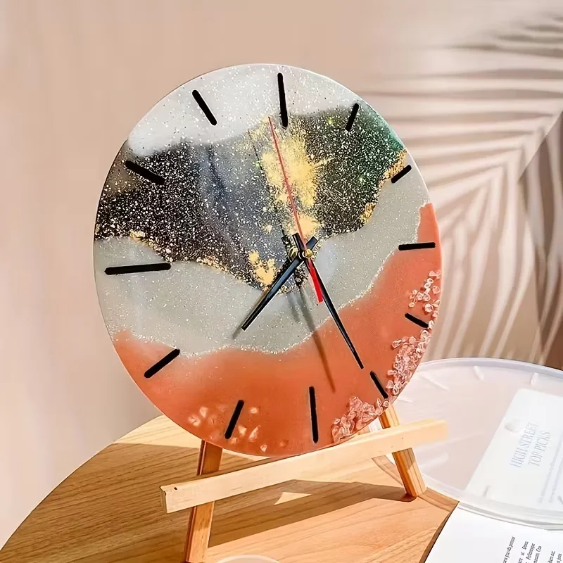 

Big Size DIY Clock Silicone Mold for Epoxy Resin Square round Watch Mould Wall Decorative Mirror Mold for Handmade Crafts