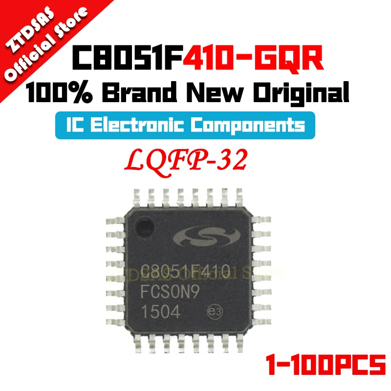 1-100pcs New Original C8051F410-GQR C8051F410 C8051F C8051 IC MCU LQFP-32 Chip