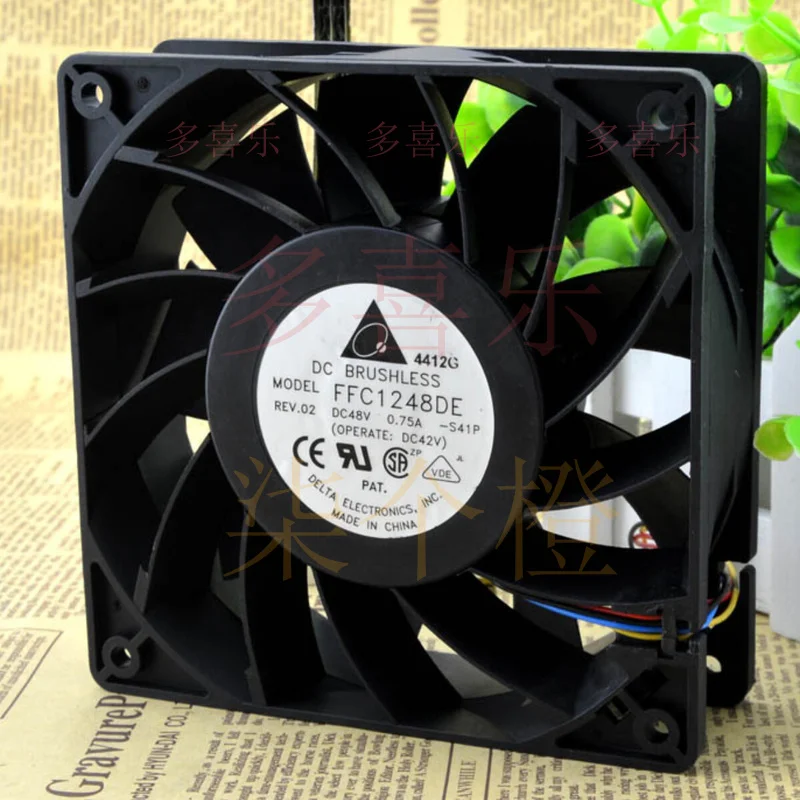 

ZMZM для DELTA 12038 12 см 48 В 0,75 А FFC1248DE вентилятор охлаждения корпуса большой объем воздуха