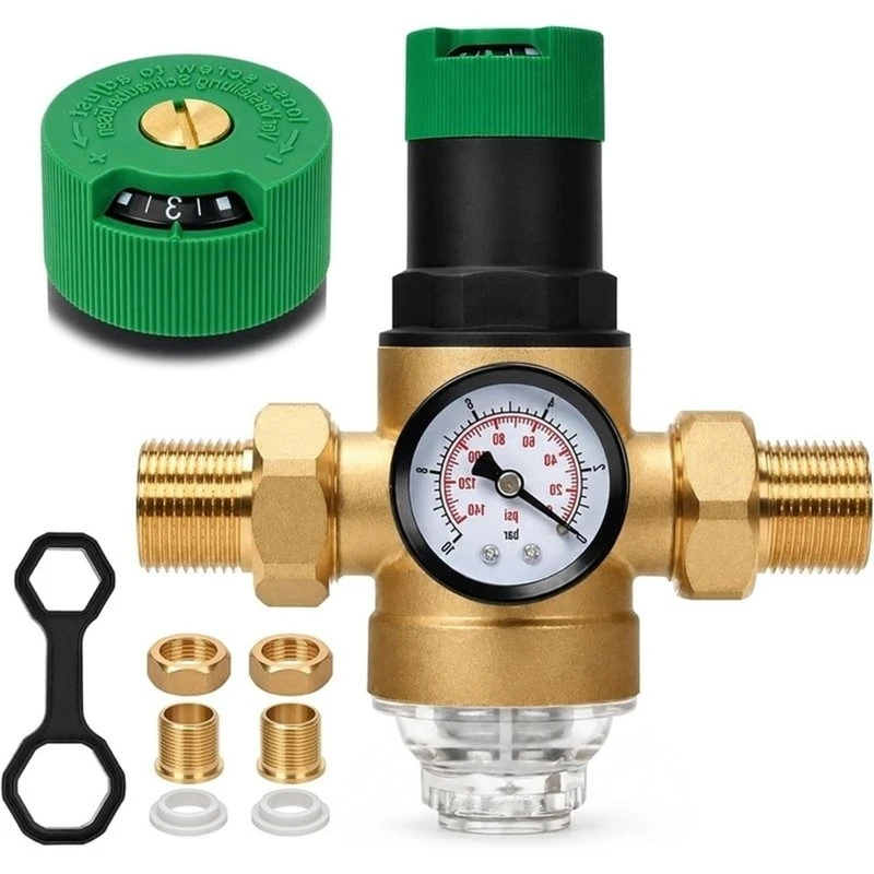 A08R~ Pressure Regulator Water 1 Inch DN25 Water Pressure Regulator Adjustable For Home & Industrial Use