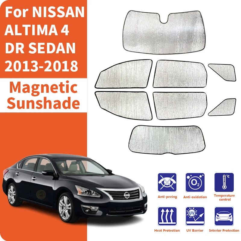 Custom Car Window Sunshade Anti-UV Car Sun Window Visors Sunshade Covers Accessories For NISSAN ALTIMA 4 DR SEDAN 2013-2018