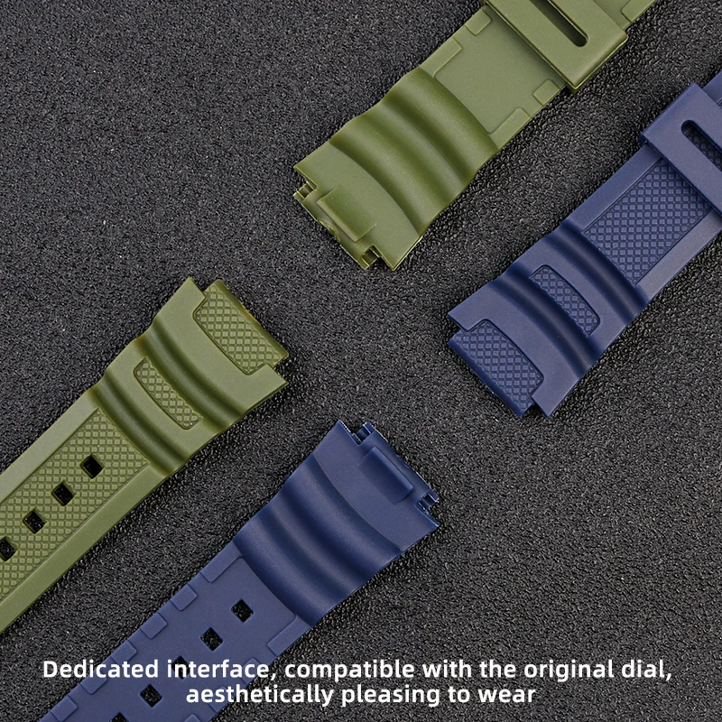 الراتنج حزام ساعة اليد ل كاسيو G-Shock AQ-S810W AQ-S800W W-735H W-216H F-108Wh W-219 ساعات سيليكون الفرقة الرجال سوار 18 مللي متر الأسود