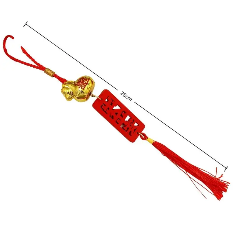 2026 الحصان العام الذهبي البلاستيك ثروة قلادة زودياك الحصان محظوظ الربيع مهرجان المنزل سيارة حلي معلقة هدايا السنة الجديدة