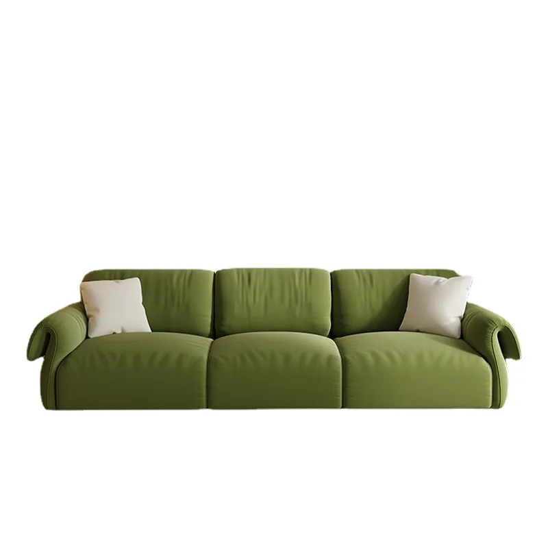 

Light luxury modern minimalist designer curved octopus fabric sofa lamb wool technology cloth Internet celebrity special-shaped
