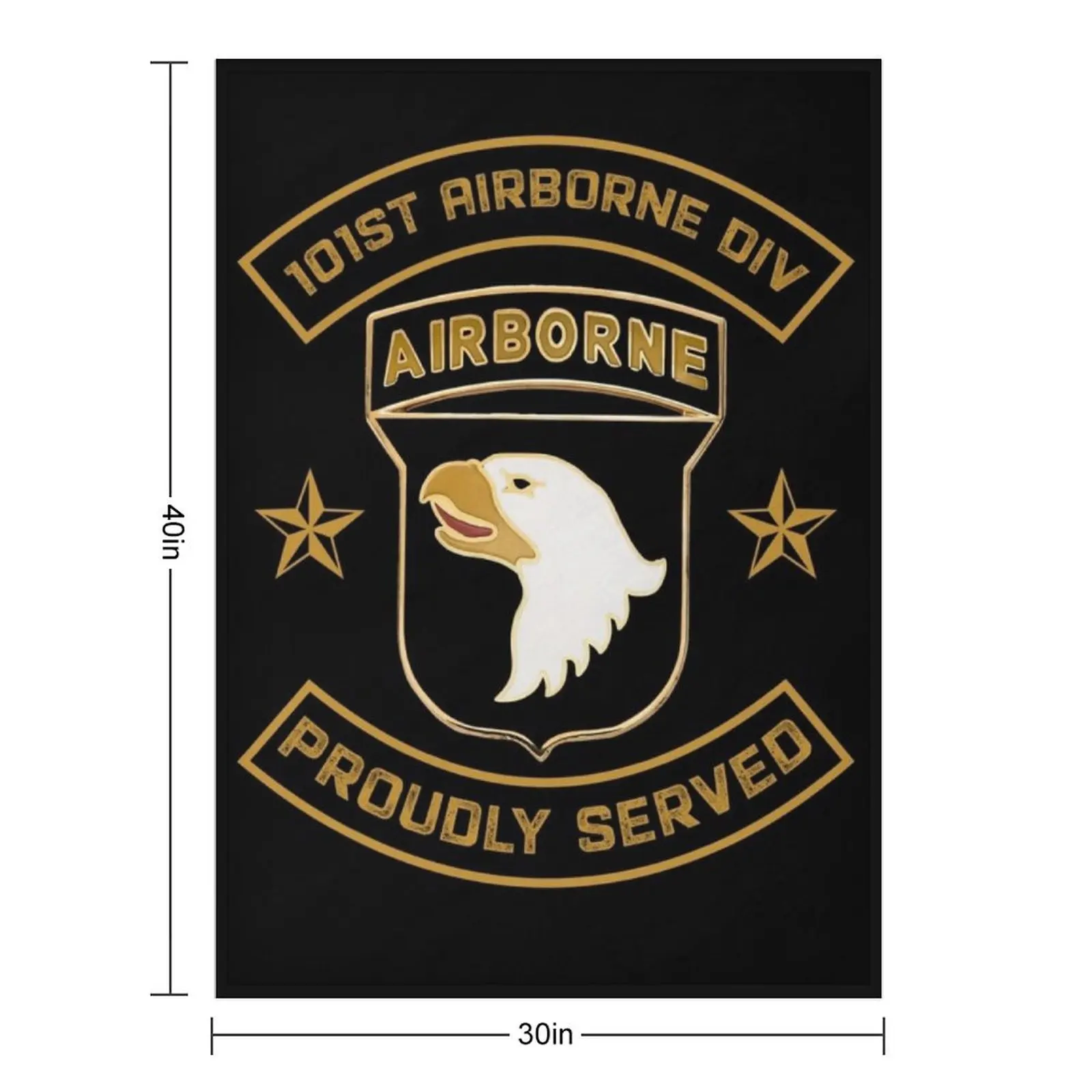 Paratrooper 101st Airborne Divition Proudly Served Throw Blanket Soft for winter heavy to sleep manga Blankets