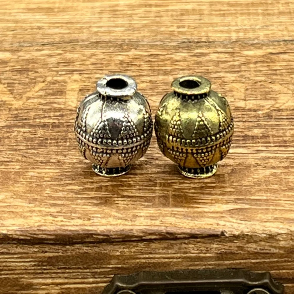 1pcs Retro Slavic Lunula Small Hole Hair Braids Beard Bead MORAVIA Lunitsa Slavs Antique Viking Mens Womens Crafts Jewelry Gifts