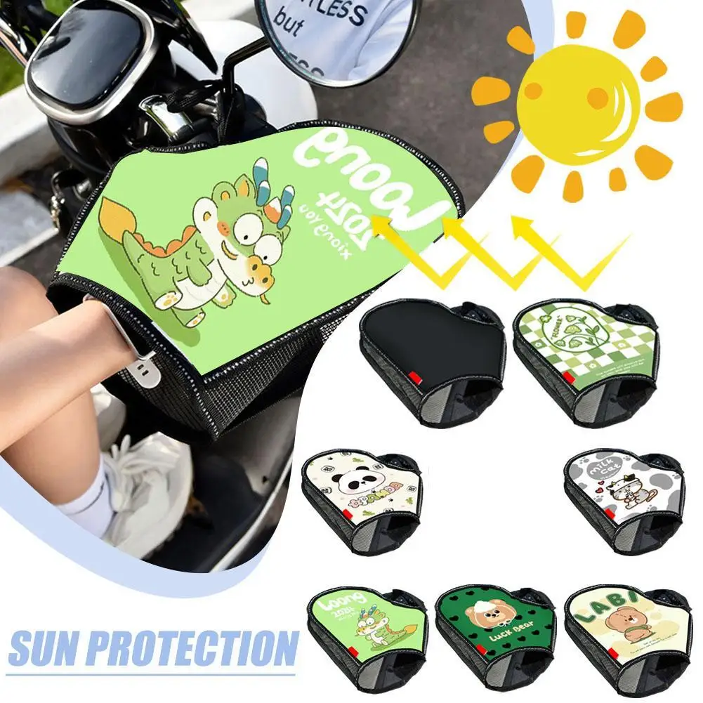 

Motorcycle Sun Protection Handlebar Cover Waterproof Electric Vehicle Sunscreen Gloves Anti-Sun Windproof Handle Grip Cover
